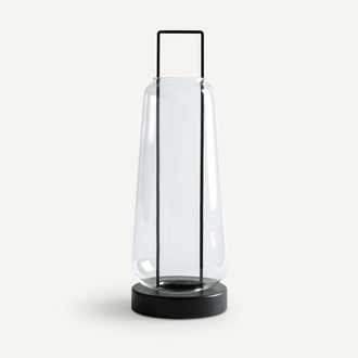 AM.PM Lantaarn in glas en metaal ijzer H53 cm, Yoroko