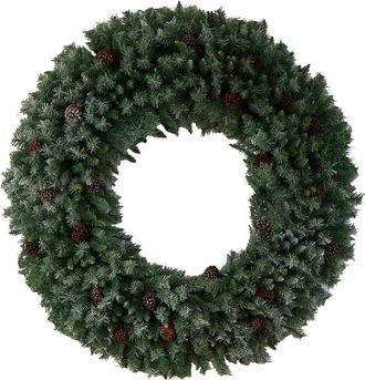 Nearly Natural 5Ft. Giant Flocked Artificial Christmas Wreath