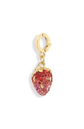 Swarovski Idyllia Crystal Strawberry Charm in Red/Gold at Nordstrom