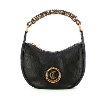 Just Cavalli Handbags, female, Black, Size: ONE SIZE Soft Gothic Mezzaluna