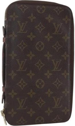 Louis Vuitton Pre-owned Wallets, female, Brown, Size: ONE SIZE Pre-owned Vintage Leather Wallet