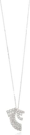 Ferragamo Gancini Hangerketting - Dames - Kettingen - Grijs - ONE Size - Leer - Accessoires