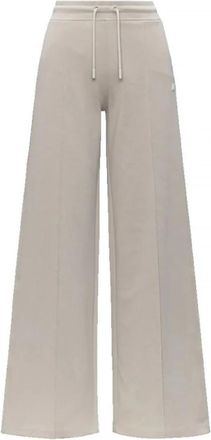 K-Way Loyre Interlock Wijde Broek - Dames - Wijde Broeken - Beige - M - Katoen - Broeken