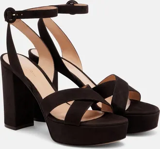 Gianvito Rossi Sabrina suede platform sandals