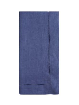 Anaya with Love Linen Hemstitch Napkin Set in Luxe Blue at Nordstrom