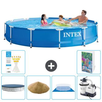 Intex Piscina Con Estructura Redonda - 366x76 Cm - 7-piezas S158