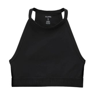 Filippa K Top corto de cuello halter - Tops - Mujer - Negro - M