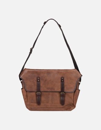 Lakeland Leather Womens Hawksdale Messenger Bag - Brown - Size: ONE size
