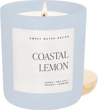 Sweet Water Decor Spring and Summer 15 oz Candles in Coastal Lemon at Nordstrom
