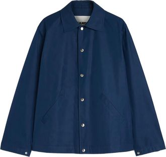 Jil Sander Giacca con logo - Blu