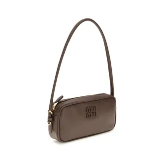 Miu Miu Womens Brown Calf Leather Bos Taurus Wallet Bag