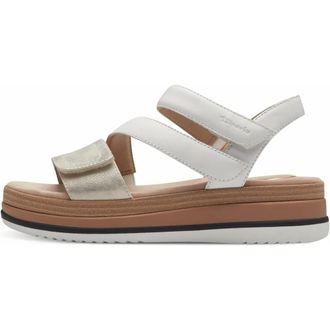 Tamaris Sandalen - Dames - Schoenen - Wit - Maat: 38 EU