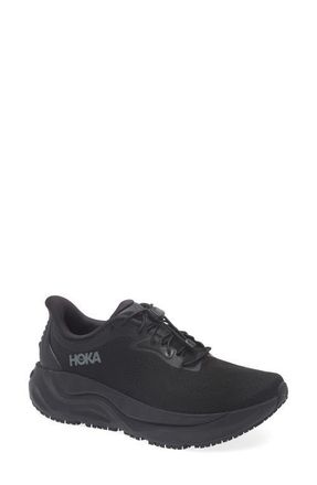 Hoka One One Arahi SR Sneaker in Black /Black at Nordstrom, Size 10.5