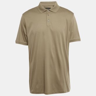 HUGO BOSS Boss By Hugo Boss Grey Jersey L-Perry Polo T-Shirt