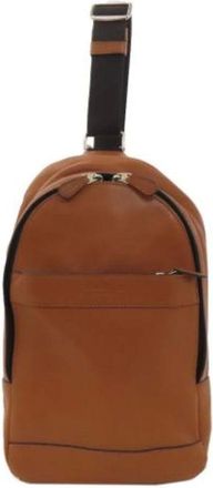 Coach Pre-owned Cross Body Bags, female, Brown, Size: ONE SIZE Pre-owned Leather Crossbody Bag