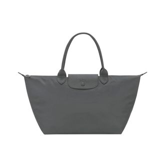 Longchamp Tassen, Dames, Grijs, ONE Size, Le Pliage One Bolso con asa superior L Tela