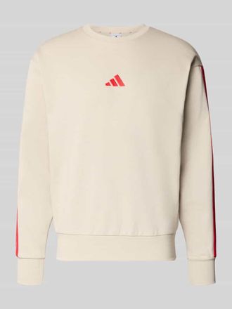 adidas Sweatshirt mit Label-Stitching in Beige, Größe XXL