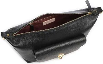 Coccinelle Womens Crossbody Bag Black Grained Leather - Crossbody-Bags