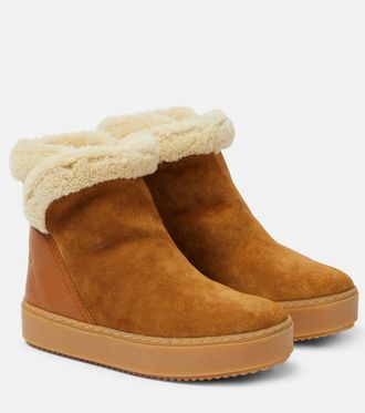 See By Chloé See By Chloé Juliet shearling-lined suede ankle boots