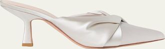 Loeffler Randall 70mm Tyla Twisted Satin Mule Pumps