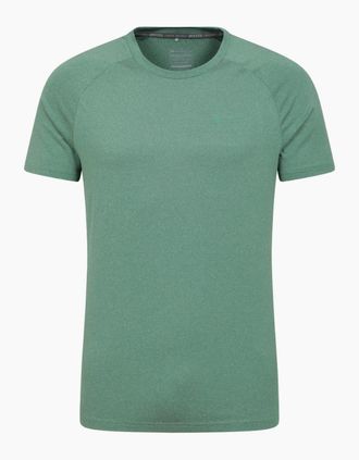 Mountain Warehouse Mens Mountain Warehouse Mens Agra Melange T-Shirt - Green - Size: 42