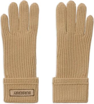 Burberry Handschoenen met logopatch - Beige
