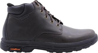 Skechers Moderne Veterschoenen - Heren - Veterlaarzen - Bruin - 41 EU - Schoenen
