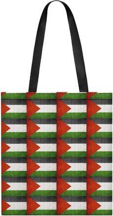 Generic Palestinian Vintage Flag Womens Tote Casual Shopping Bag Lightweight Shoulder Bags Hobos Handbag for Work Travel Daily 35x40cm