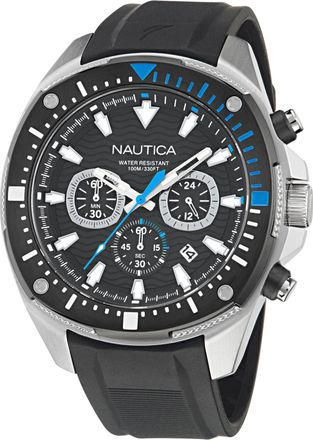 Nautica Nct Blue Sail Chronograph Silicone Watch