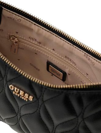 Guess Womens Shoulder Bag Black Polyurethane Shoulder-bags