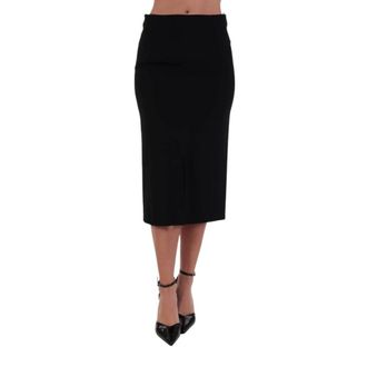 Pinko Pinko, Rokken, Dames, Zwart, M, Leer, Gladi Pencil Zipper Rok