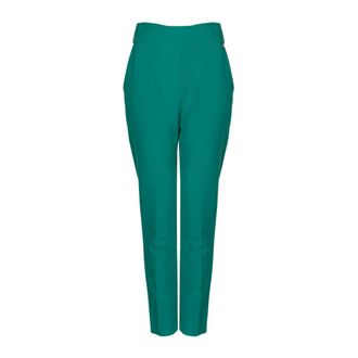 Liu Jo Pantalones de corte slim - Trousers - Mujer - Verde - M
