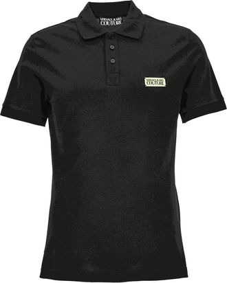 Versace Jeans Couture T-shirts en Polos - Heren - Polos - Zwart - S - Tops