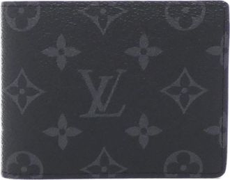Louis Vuitton Black Monogram Eclipse Monogram Eclipse Bill Wallet (Bi-Fold) (Pre-Owned)