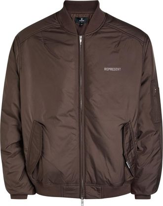 Represent Smart Quilted Shell Bomber Jacket - Black - XL