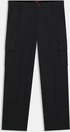 HUGO BOSS Hugo Mens Relaxed Fit Trousers in Black - Size X-Large