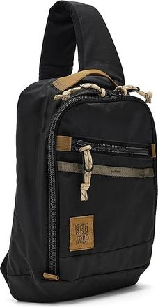 Topo Designs Mountain Sling Bag Bags Black/Neutral, Nylon/Ripstop