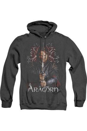 Gildan Lord Of The Rings Aragorn Adult Heather Hoodie / Hooded Sweatshirt