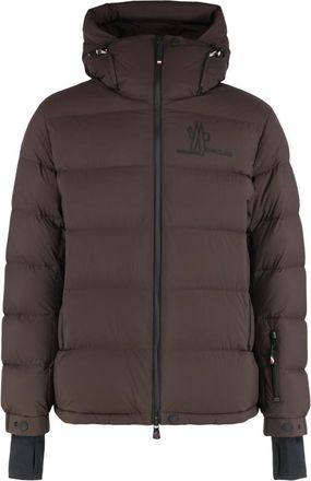 Moncler Isorno Hooded Jacket - Heren - Gewatteerde jassen - Bruin - 3XL - Polyester - Jassen