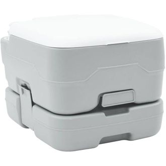 vidaXL Vidaxl - Inodoro Port&aacute;til Para Camping Gris Y Blanco 41.5 X 36.5 X 30 Cm