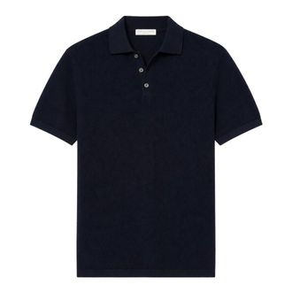 Daniele Fiesoli Knitted Cotton Polo - male - Daniele Fiesoli - Polo Shirts - Blue - M - Tops