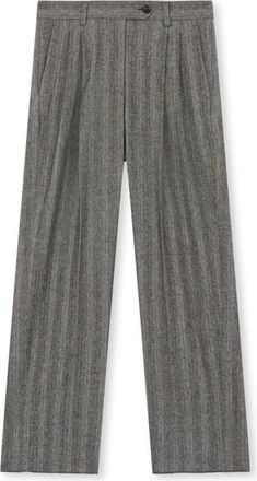 Fortela Jem Pinstripe Virgin Wool Pences Trousers in Melange at Nordstrom, Size 46 Eu