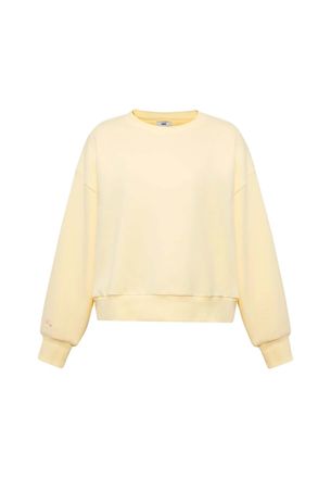 Mavi Sweatshirt MAVI Mavi Sweatshirt Crew Neck, Damen, Gr. XL, gelb, Obermaterial: 65% Baumwolle CO. 35% Polyester PES., Sweatshirts Sweatshirt