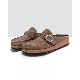 Birkenstock Buckley Suede Womens Moccasin clogs - Grey - Size UK 7.5