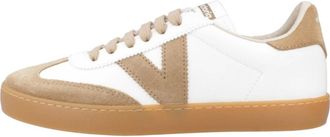 Victoria Schoenen, Dames, Beige, 40 EU, Fietser Effect Sneakers