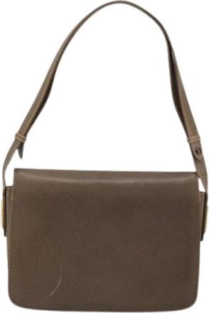 Gucci Pre-owned Vintage Schoudertas - Dames - Vintage Schoudertas - Bruin - ONE Size - Leer - Vintage