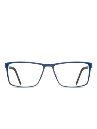 Blackfin Nashville bril met rechthoekig montuur - Blauw