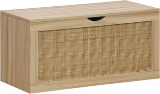 Home Heavenly Baúl banco almacenaje de ratán