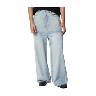Amiri Bones Baggy Jeans - male - Amiri - Wide Jeans - Blue - W30 - Jeans