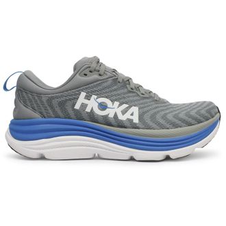 Hoka One One Hoka Gaviota 5 Textile Synthetic Mens Low Top Trainers - UK 9.5 - US 10 Men - EU 44 - Limestone Diva Blue - Size:UK 9.5